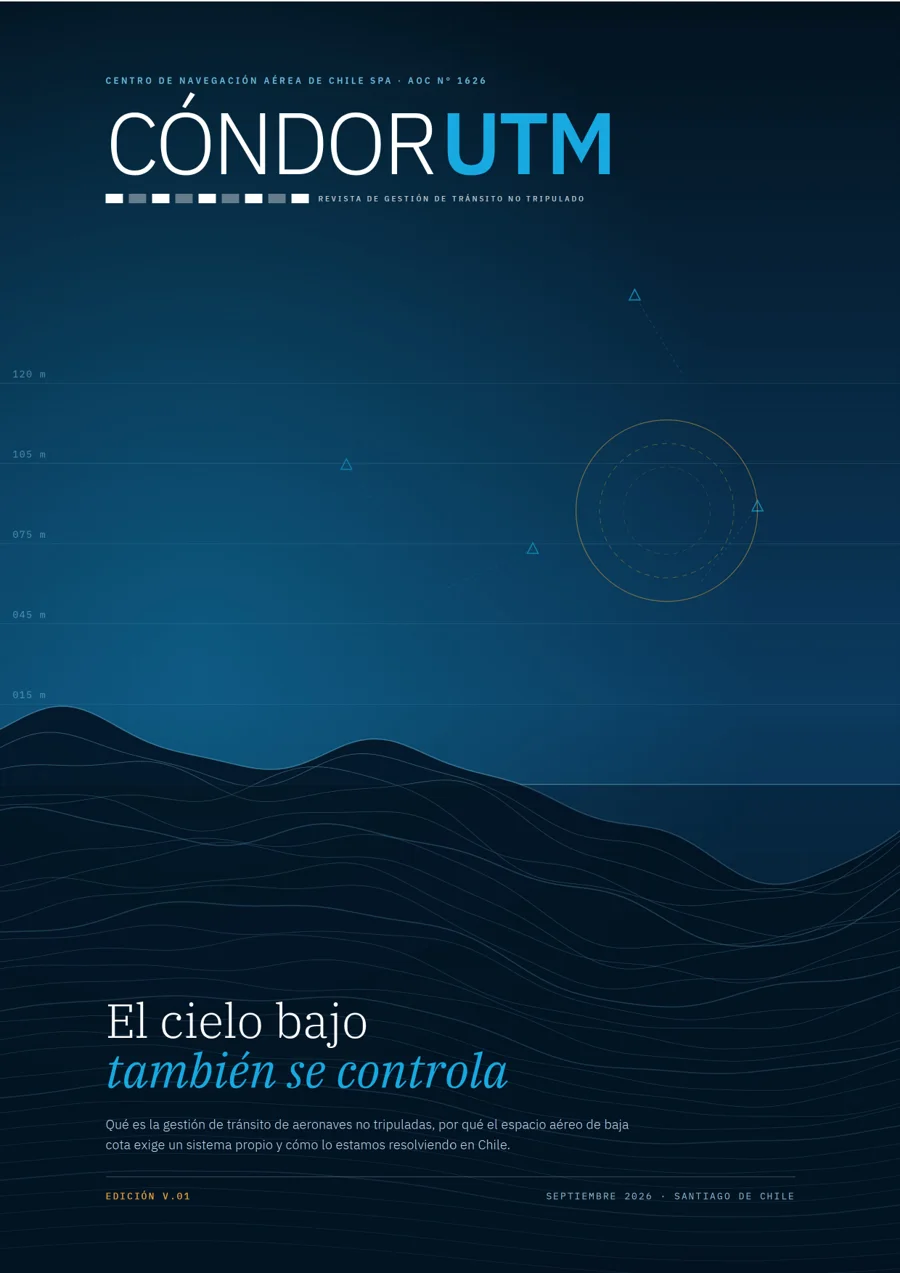 Portada de la revista CÓNDOR UTM, edición V.01: El cielo bajo también se controla
