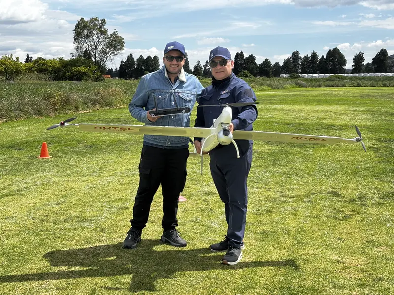 Operación con dron de ala fija