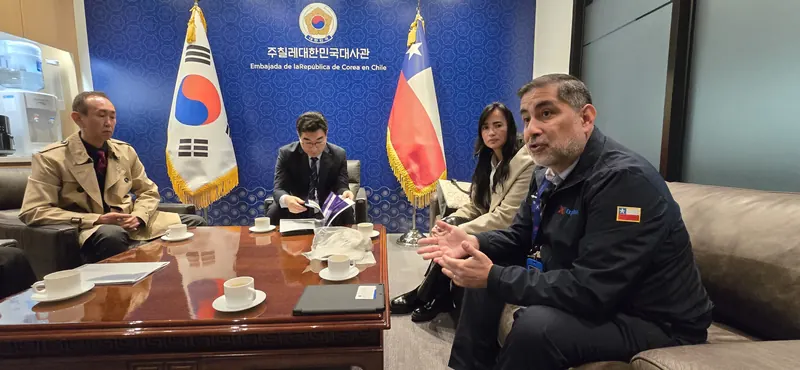 Reunión institucional en la Embajada de Corea